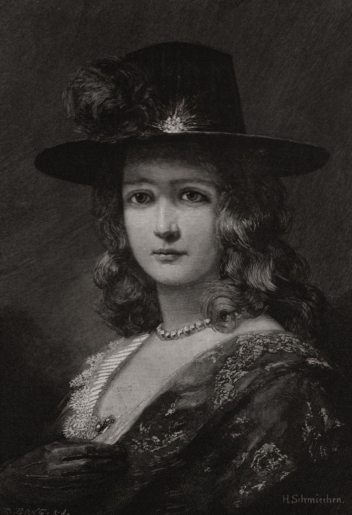 Associate Product " Veronica ". Portraits, antique print, 1890