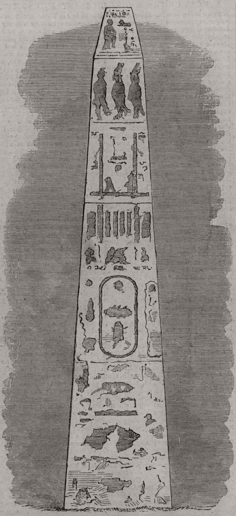 Associate Product Cleopatra's Needles, Alexandria. Egypt, antique print, 1862