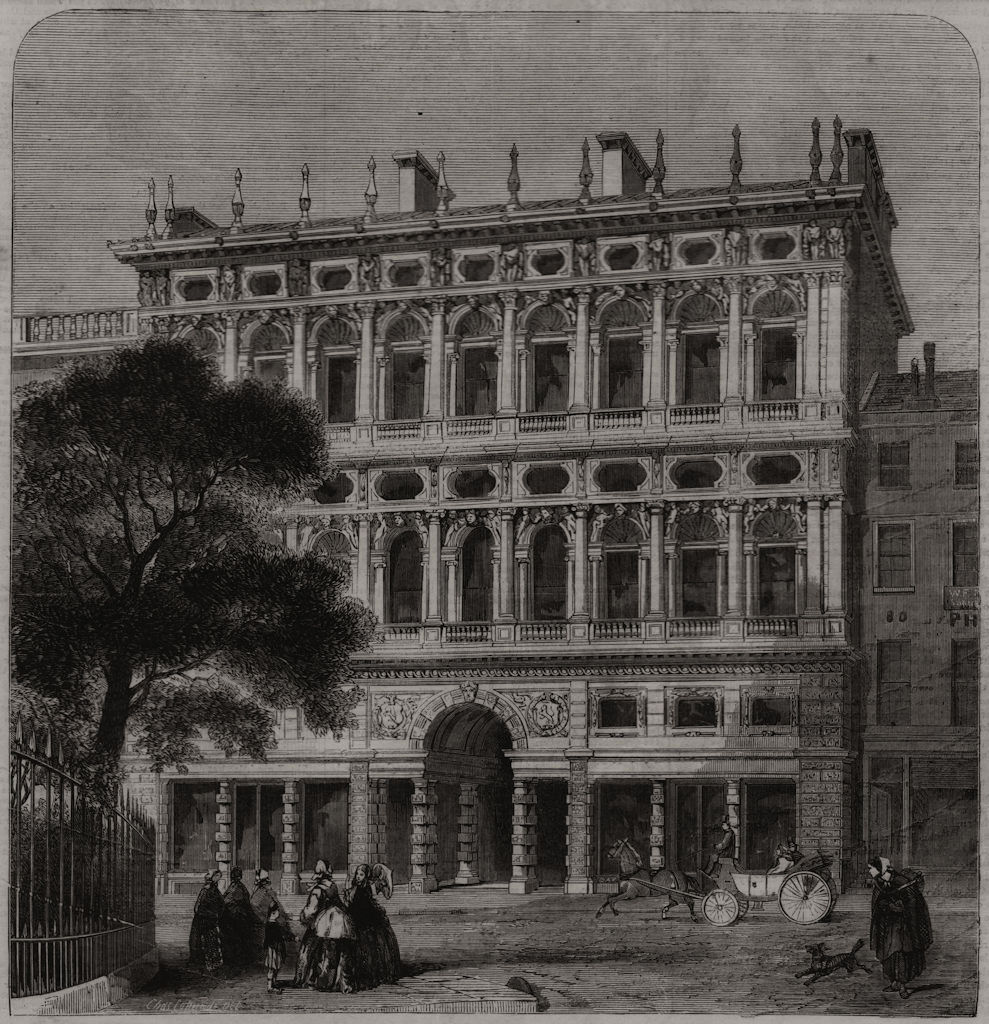 Offices of the Life Association of Scotland, Princes Street, Edinburgh 1859