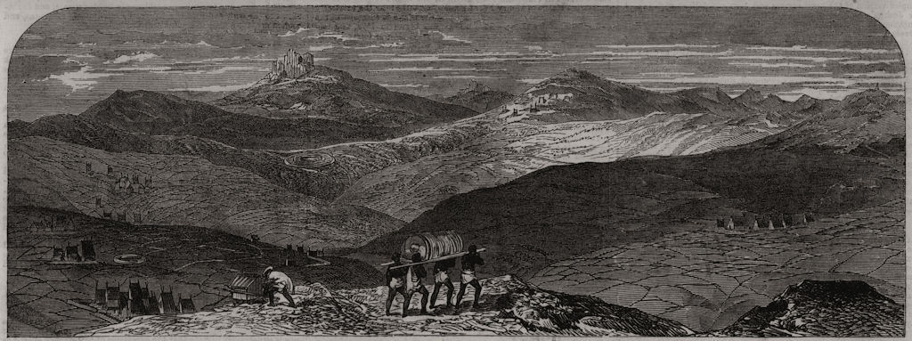 View of country near Ambatomanga, south-east of Amboikambun. Madagascar, 1863