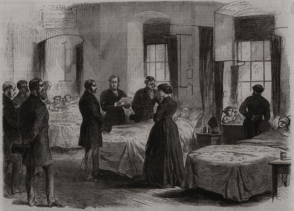 Associate Product Clerkenwell Explosion. Prince of Wales visiting St. Bartholomew's Hospital, 1868
