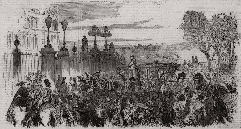 Associate Product Procession of the Houses of Lords & Commons. Address to Queen Victoria, 1854