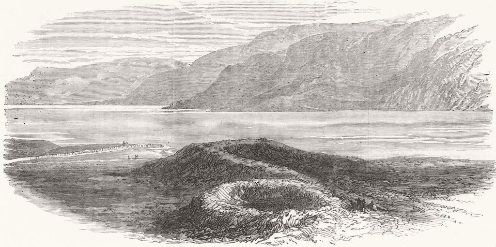 SCOTLAND. Serpent-shaped mound in Argyleshire 1872 old antique print picture