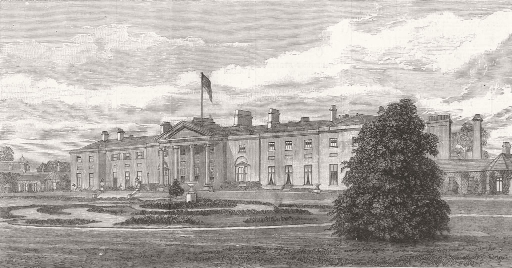 Associate Product IRELAND. The Viceregal Lodge, Phoenix Park, Dublin 1882 old antique print