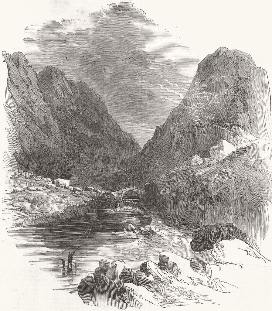 Associate Product IRELAND. The gap of Dunloe, Killarney 1849 old antique vintage print picture