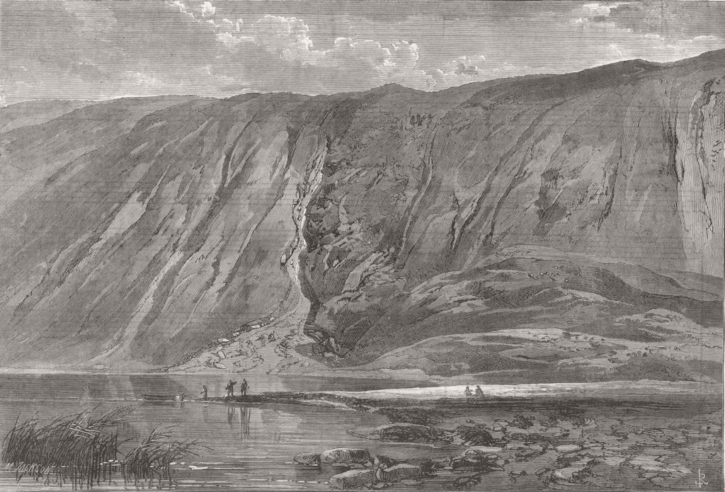 SCOTLAND. Western end of Loch Muick 1864 old antique vintage print picture