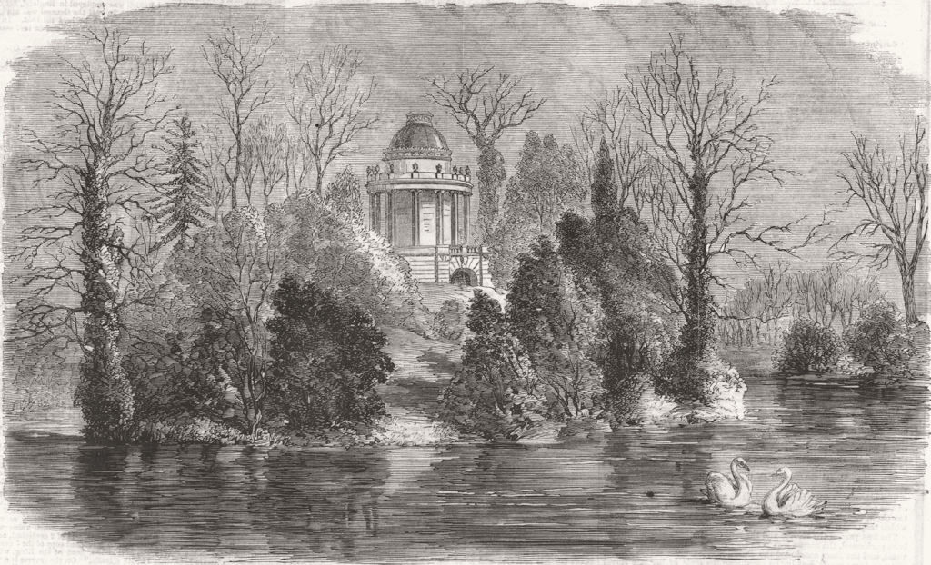 BERKS. Frogmore mausoleum(Duchess of Kent) 1861 old antique print picture