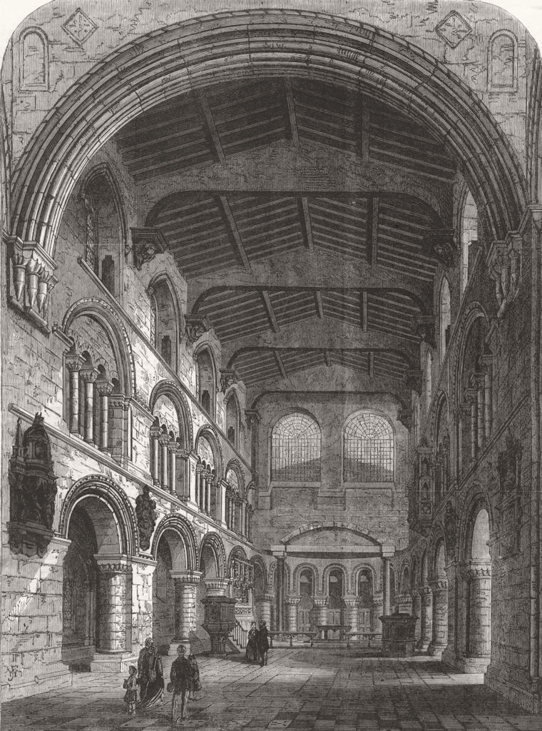 LONDON. St Bartholomew Gt, Smithfield 1867 old antique vintage print picture