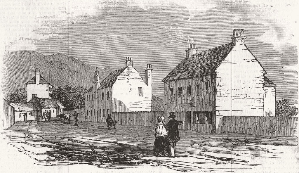 SCOTLAND. Battle of Prestonpans. Duddingstone 1845 old antique print picture