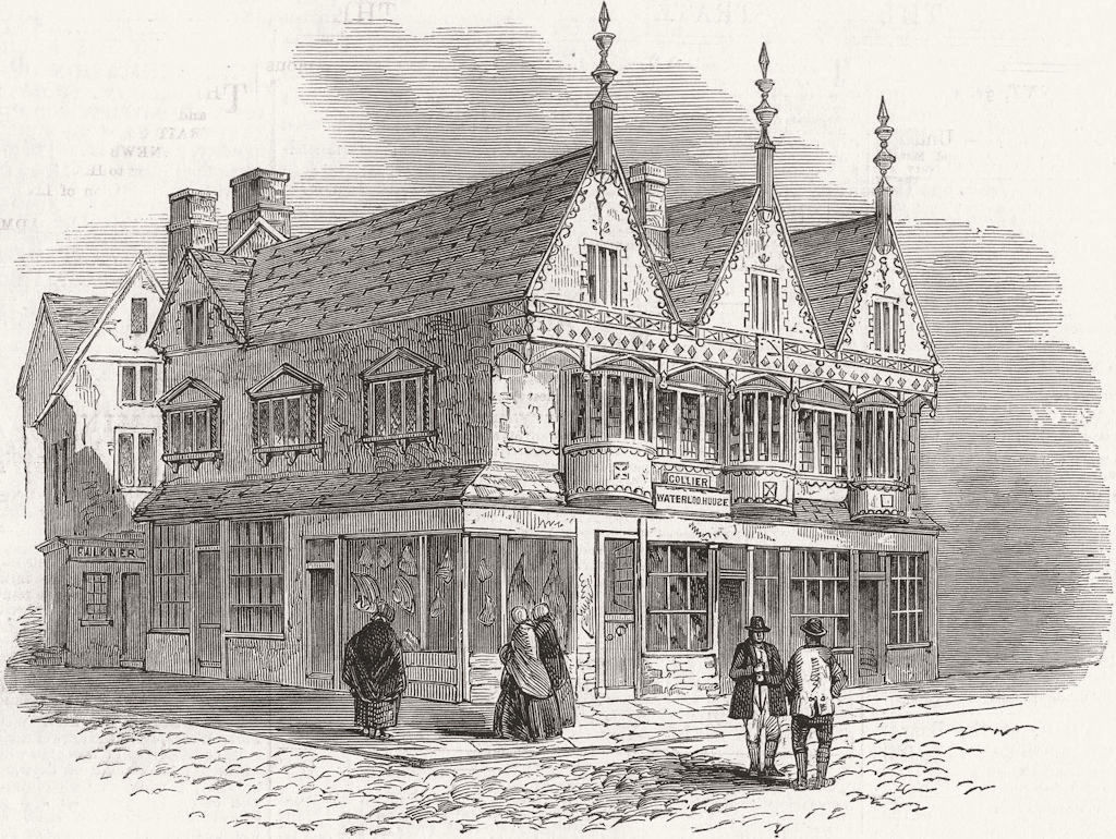 OXON. Specimen of Architecture, Banbury 1859 old antique vintage print picture