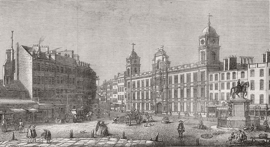 Associate Product NORTHUMBERLAND HOUSE. Charing Cross, 1753 1873 old antique print picture