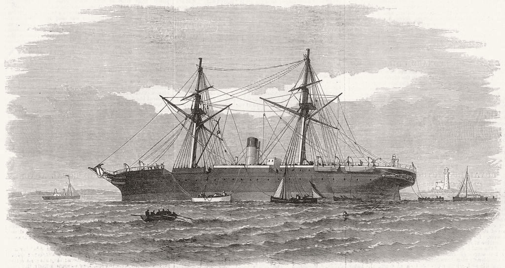 Associate Product IRELAND. Ship Tripoli ashore Tuskar Rocks, Wexford 1872 old antique print
