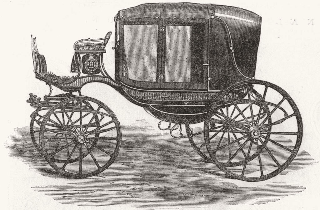 STIRLING. Int'l Expo. coach, Stevenson Elliot  1862 old antique print picture