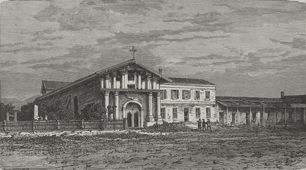 Associate Product SAN FRANCISCO. The Old Church of Mission Dolores, built in 1776 1882 print