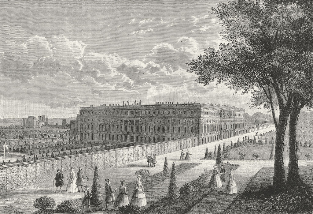 HAMPTON COURT PALACE . Hampton Court (from a print published about 1770) 1888