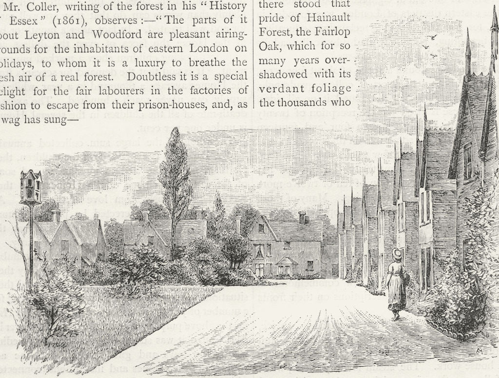 HAINAULT. Barkingside. Dr Barnardo's Homes 1888 old antique print picture
