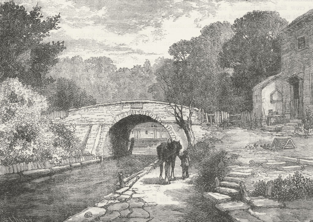 LEWISHAM. Old Sydenham Bridge, 1831 1888 antique vintage print picture