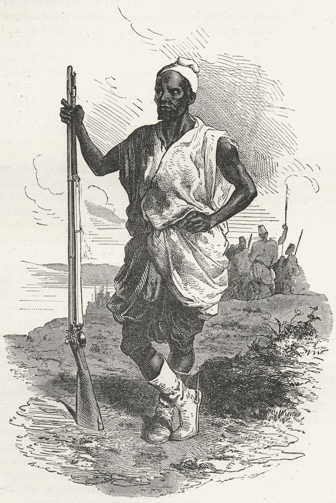 Associate Product MALI. Racine Tall, El Hadj's chief, Koundian 1880 old antique print picture