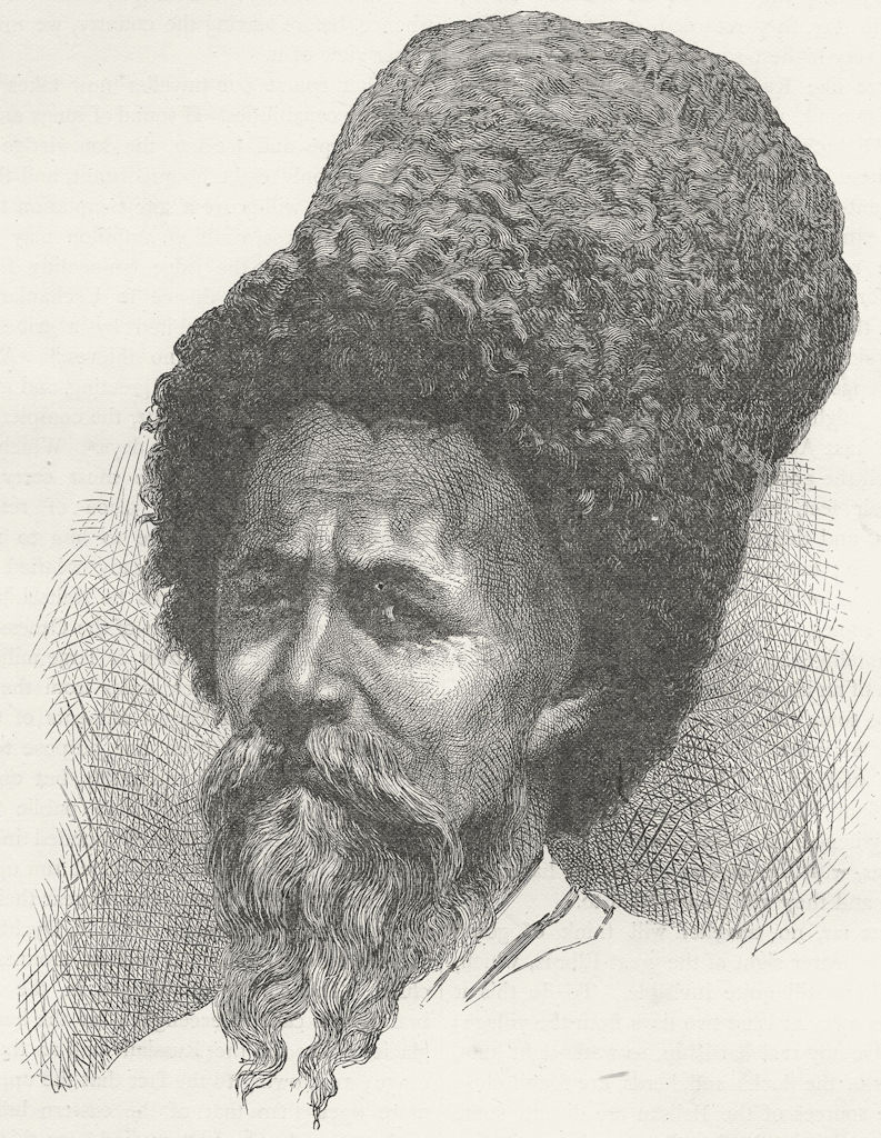 Associate Product UKRAINE. The Caucasus. Cossack 1880 old antique vintage print picture