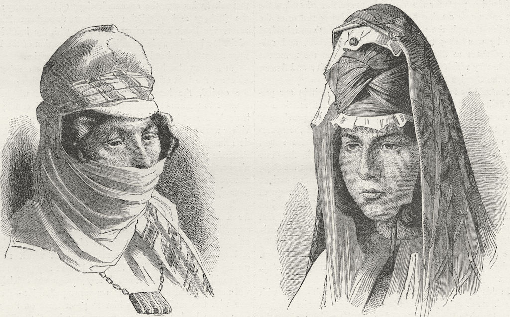 EURASIA. Caucasus. Tartar women of Erivan 1880 old antique print picture