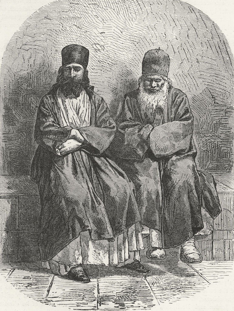 Associate Product EURASIA. Caucasus I. Armenian Monks, Etchmiadzin 1880 old antique print