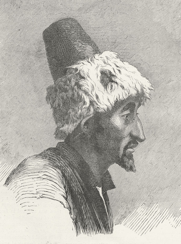 EURASIA. Caucasus. Tartar of North slopes 1880 old antique print picture