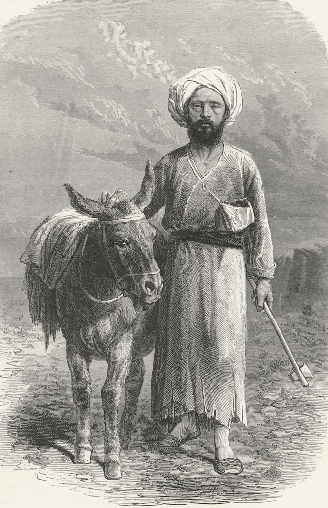 IRAN. Vambery in his travelling dress 1880 old antique vintage print picture
