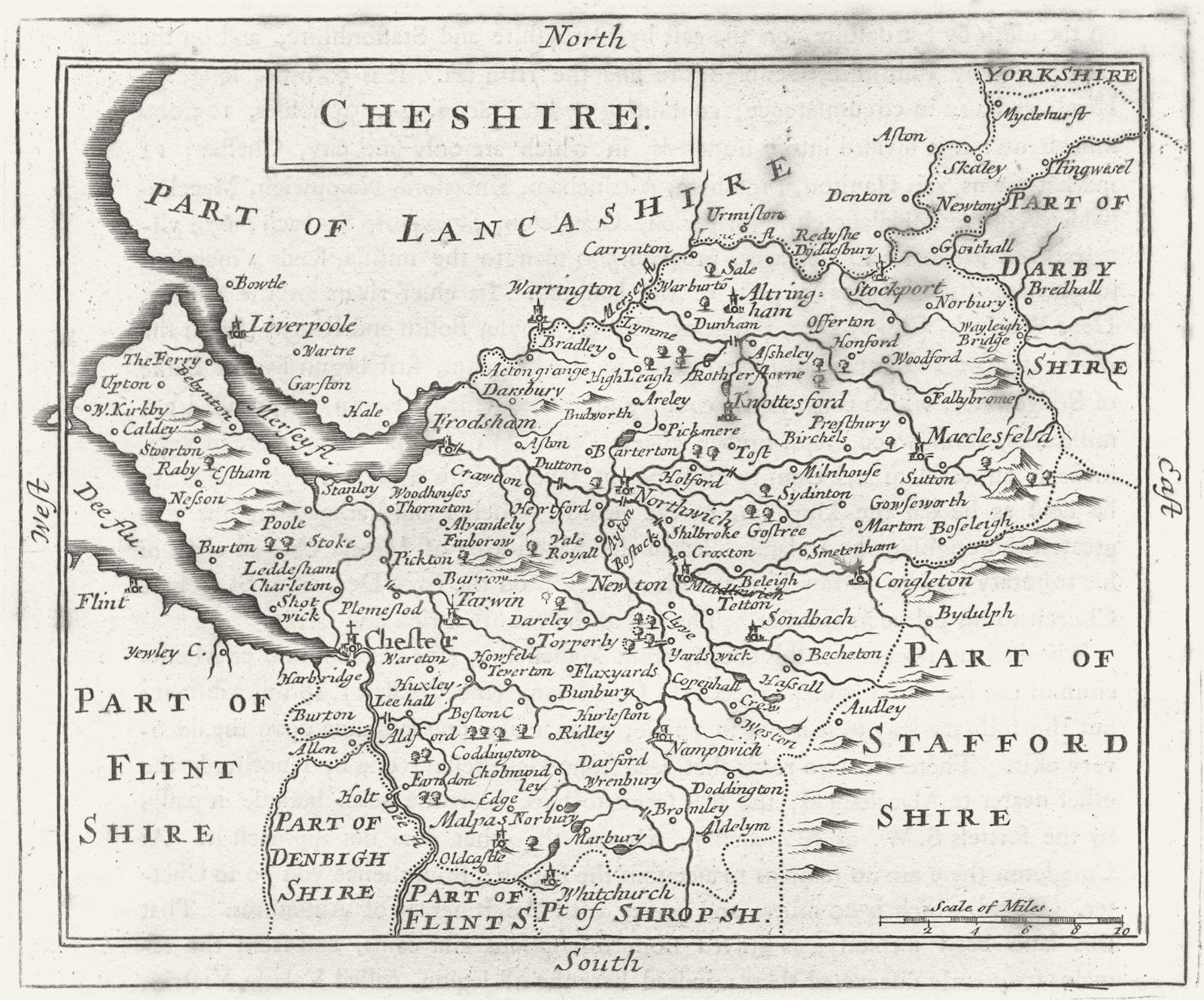 CHESHIRE. Grose Seller 1795 old antique vintage map plan chart