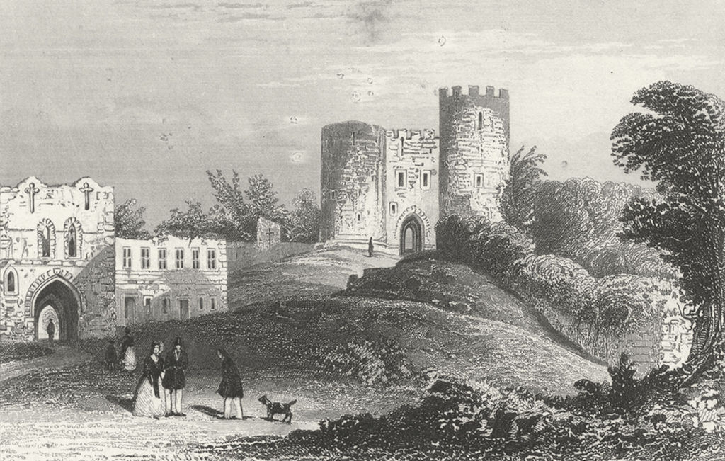 Associate Product STAFFS. Dudley Castle, Worcestershire. Worcs c1831 old antique print picture