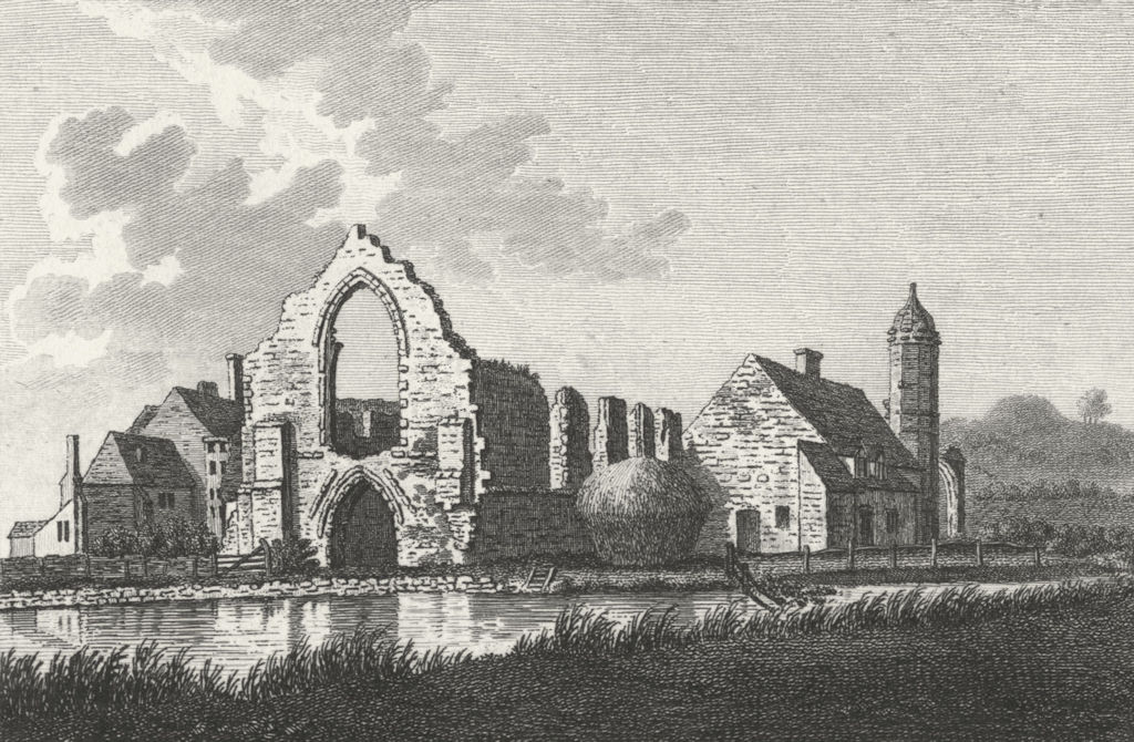 WORCS. Dudley Priory, Worcestershire 1776 old antique vintage print picture