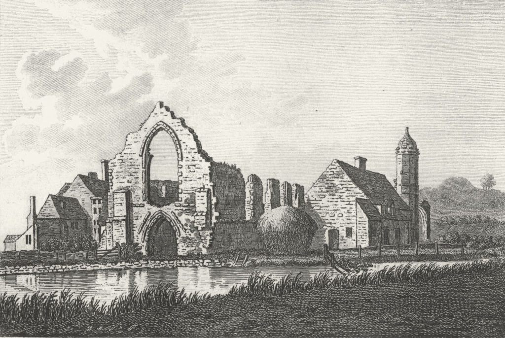 WORCS. Dudley Priory, Worcestershire 1776 old antique vintage print picture