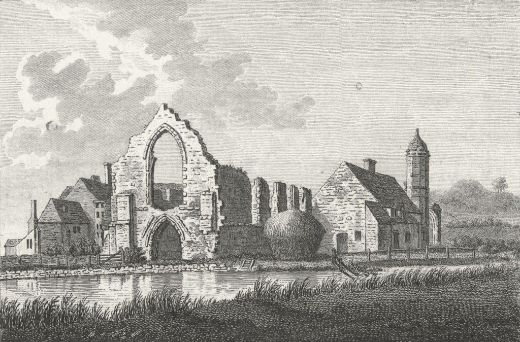 WORCS. Dudley Priory, Worcestershire 1775 old antique vintage print picture