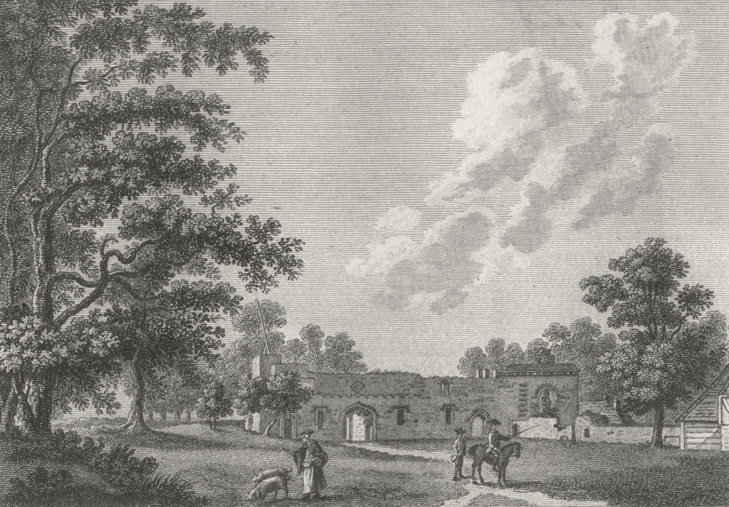 BEDS. Tower, Luton, Bedfordshire. Grose 1783 old antique vintage print picture
