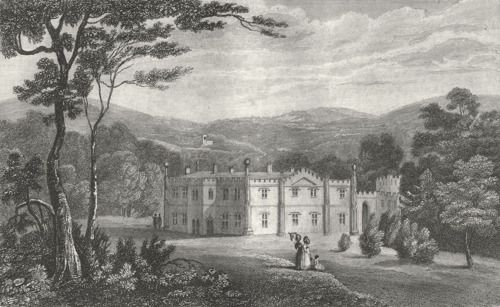 STAFFS. Armitage Park, south, Thos Lister. West 1830 old antique print picture