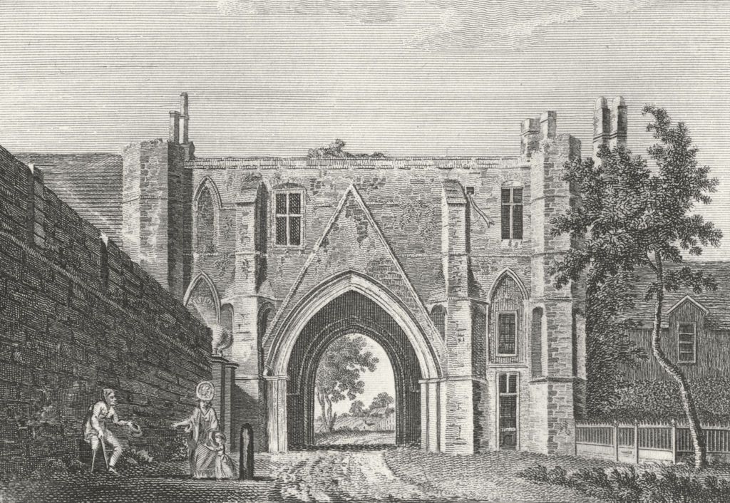 BERKS. Reading Abbey. Grose 1783 old antique vintage print picture