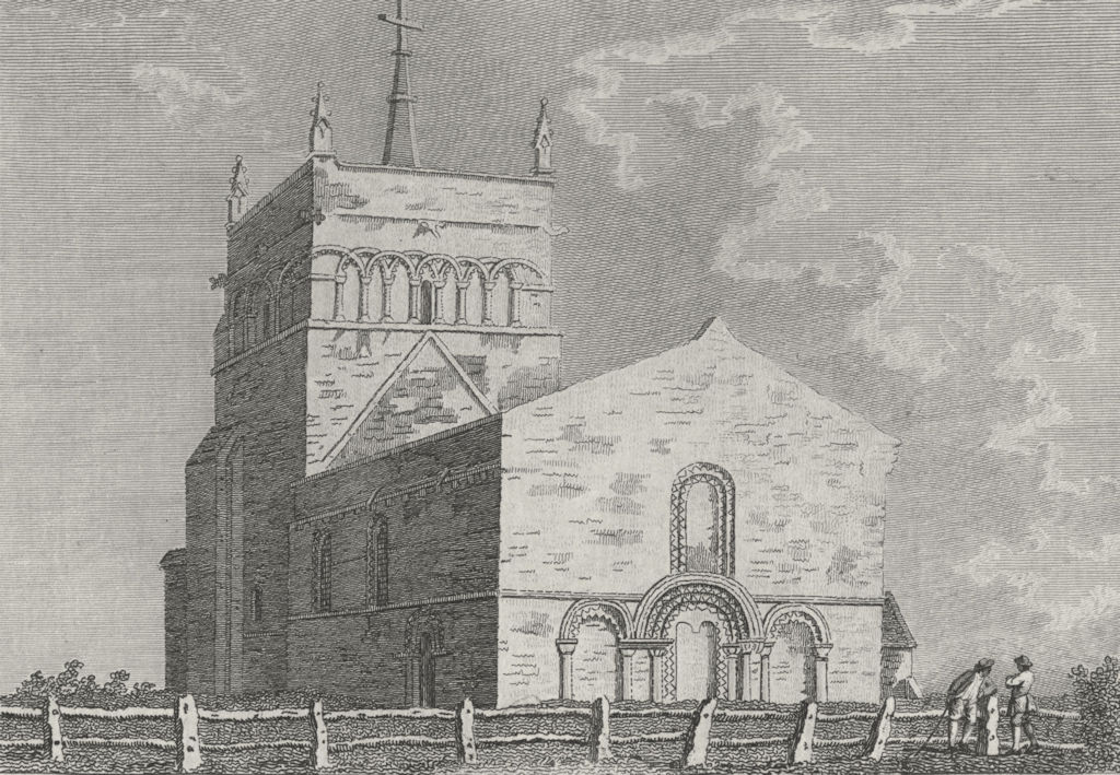 BUCKS. Stewkley Church. Grose. Abbeys 1783 old antique vintage print picture
