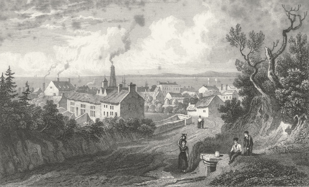 WALES. Flint. Gastineau 1831 old antique vintage print picture
