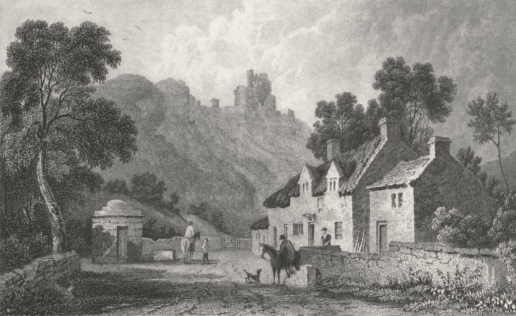 WALES. Caergwrle, Flintshire. Gastineau 1831 old antique vintage print picture