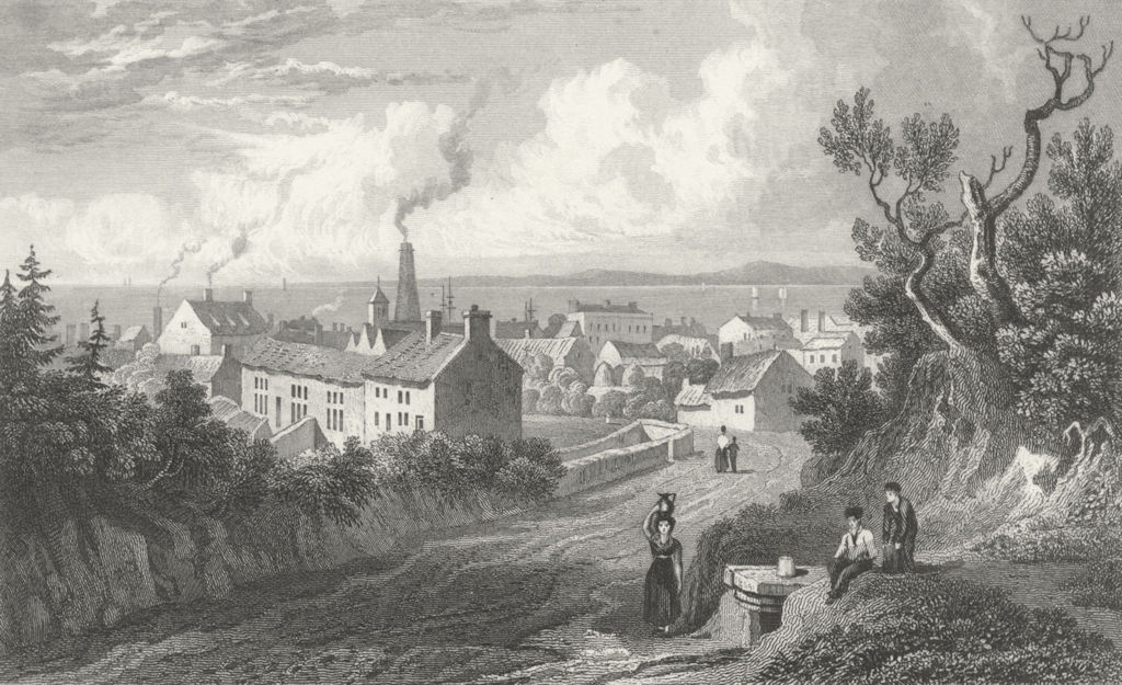 WALES. Flint. Gastineau 1831 old antique vintage print picture