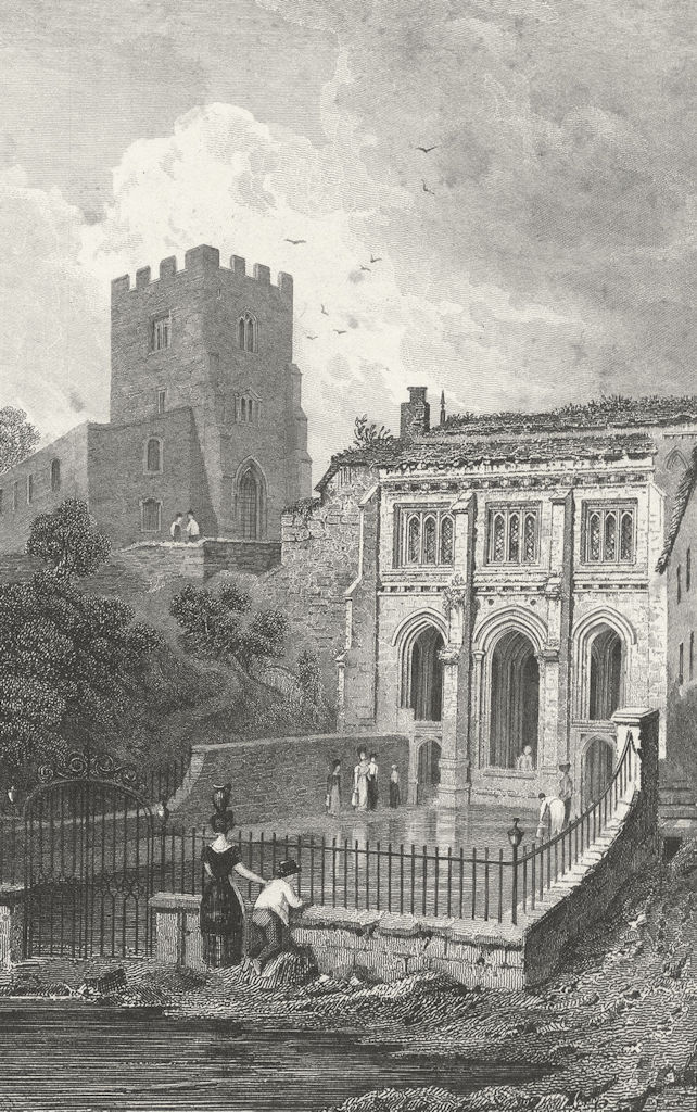 WALES. St Winefride's well, Flintshire. Gastineau 1831 old antique print