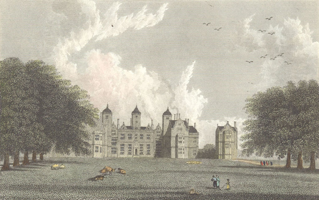 Associate Product WARCS. Aston Hall, Warwickshire. Westall c1833 old antique print picture