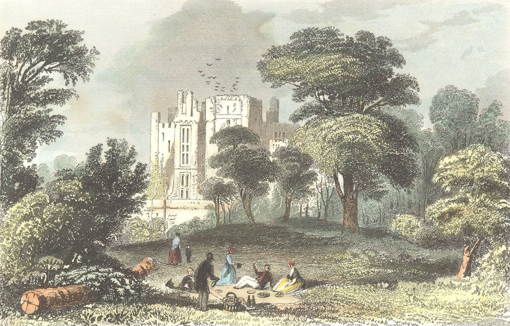 KENILWORTH. Ruins, Castle, Warwickshire. DUGDALE 1835 old antique print