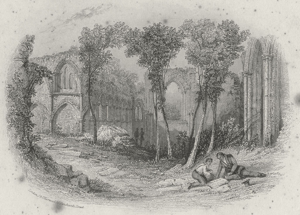 SOUTHAMPTON. Netley Abbey, view. Netley ABBEY. Harwood 1841 old antique print