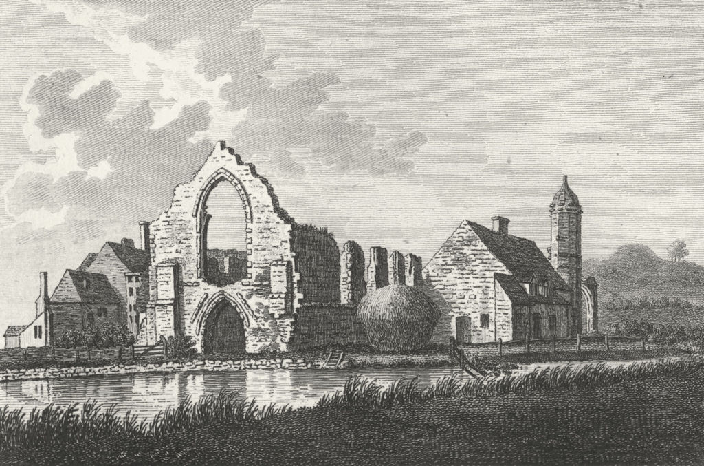 Associate Product WORCS. Dudley Priory, Worcestershire. Grose 1783 old antique print picture
