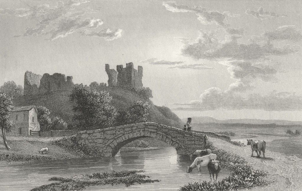 Associate Product WESTMORLAND. Brough Castle. Westall. Kendal -Finden 1830 old antique print