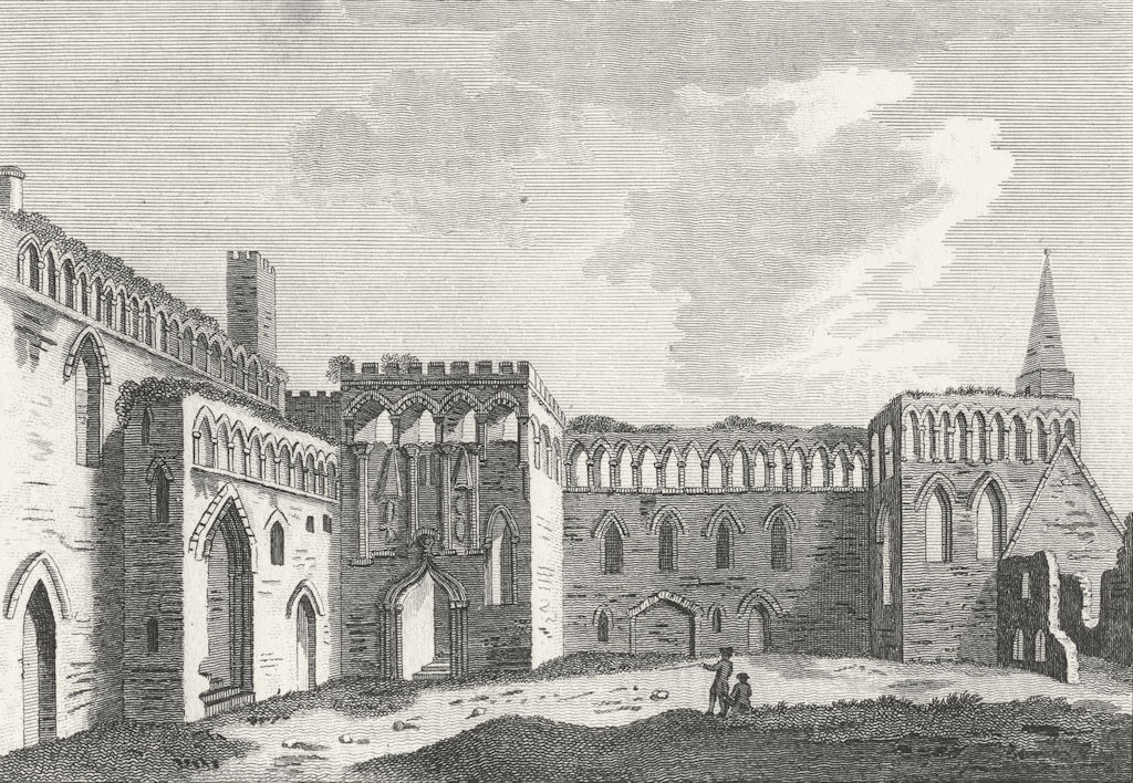 Associate Product ST DAVID'S. Episcopal Palace, Pembrokeshire. Grose 1795 old antique print