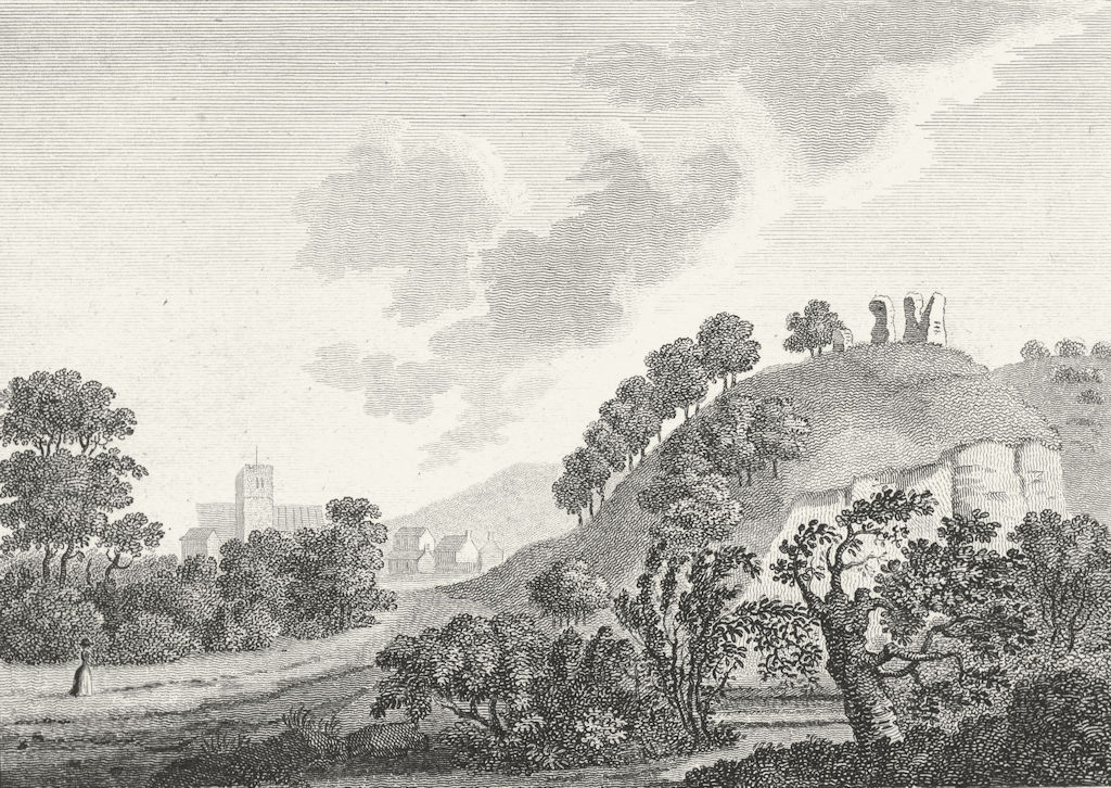 WALES. Montgomery Castle. Grose. 18C 1795 old antique vintage print picture