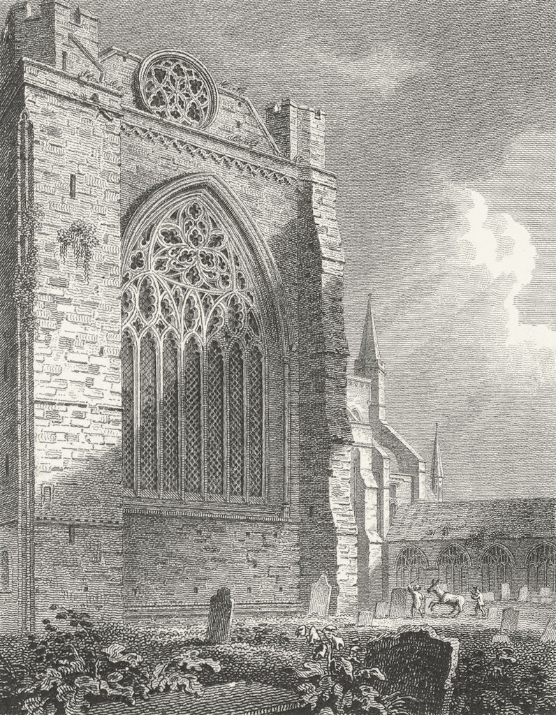 SUSSEX. Trancept Chichester Cathedral. Storer 1814 old antique print picture