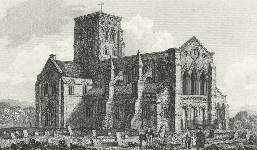 SUSSEX. Shoreham Church. Whittock. Churches 1830 old antique print picture