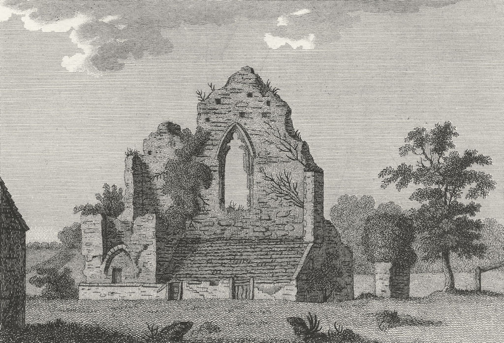 SUSSEX. Ruins, Crowhurst. Grose 1783 old antique vintage print picture